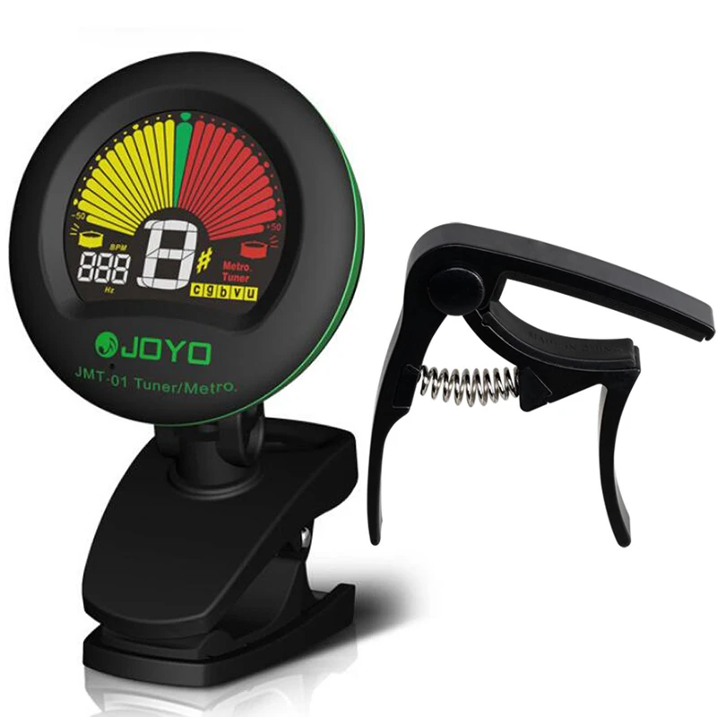 JOYO JMT-01 тюнер для гитары с каподастром бас-укулеле скрипки электрической