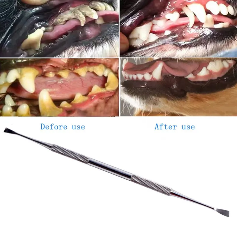 Title 10, 2pcs Pet Dog Tooth Cleaner Tartar Removers Scra...