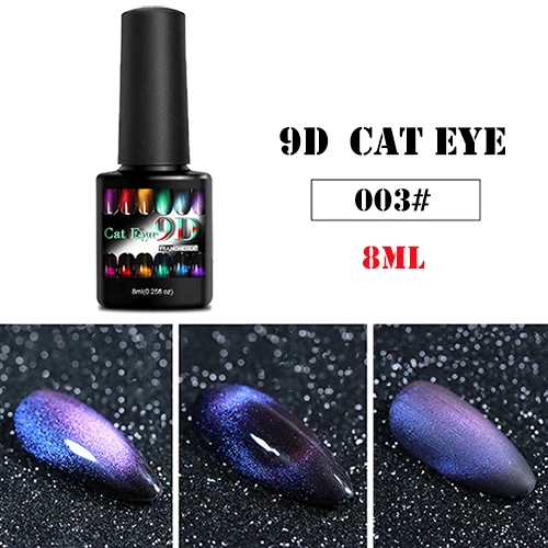 8 мл 9D кошачий глаз галактика Звездный лак для ногтей волшебный Хамелеон дизайн ногтей маникюр магнитный Многоцветный lakier hybrydowin