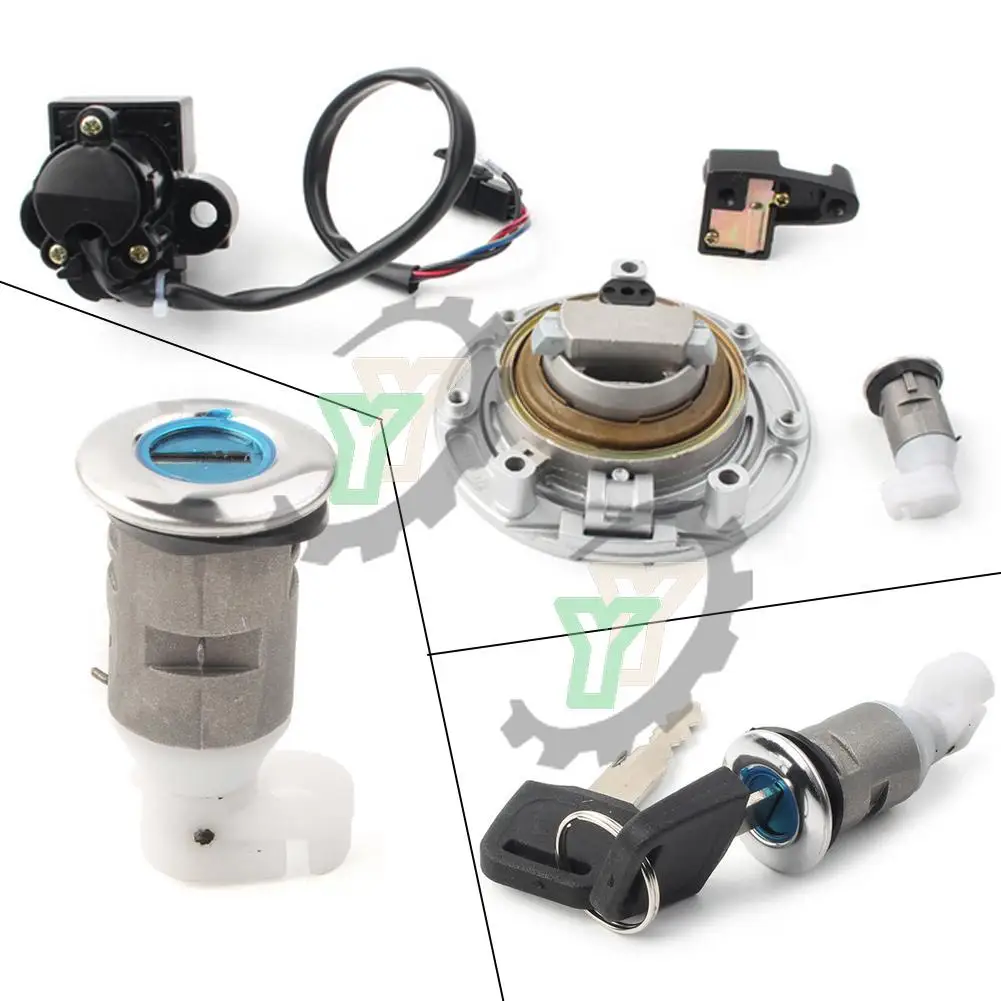 

Gas Fuel Tank Cap Seat Ignition Switch Start Helmet Lock Contact Key Set For Honda CB 400 CB400SF 92-98 CB1 CB400F 89-91 VT250