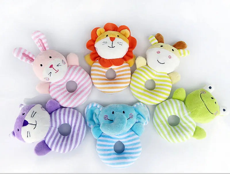 

Stuffed Animals Soft Plush Rattle Toys Boys Girls Cuddle Toddler Infant Baby Toy