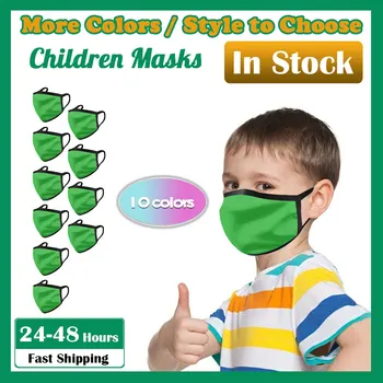 

10PCS Children's Mouth-muffle Washable Reusable Kids Mask Personal Health Care Face Covering Comfortable Washable Mask In Stock