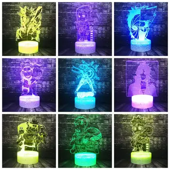 

Free Ship Uchiha Obito 3D 7 Color Motion Sensor LED Night Light sasuke Japan Naruto kakashi Anime Gaara Cartoon Holiday Toy