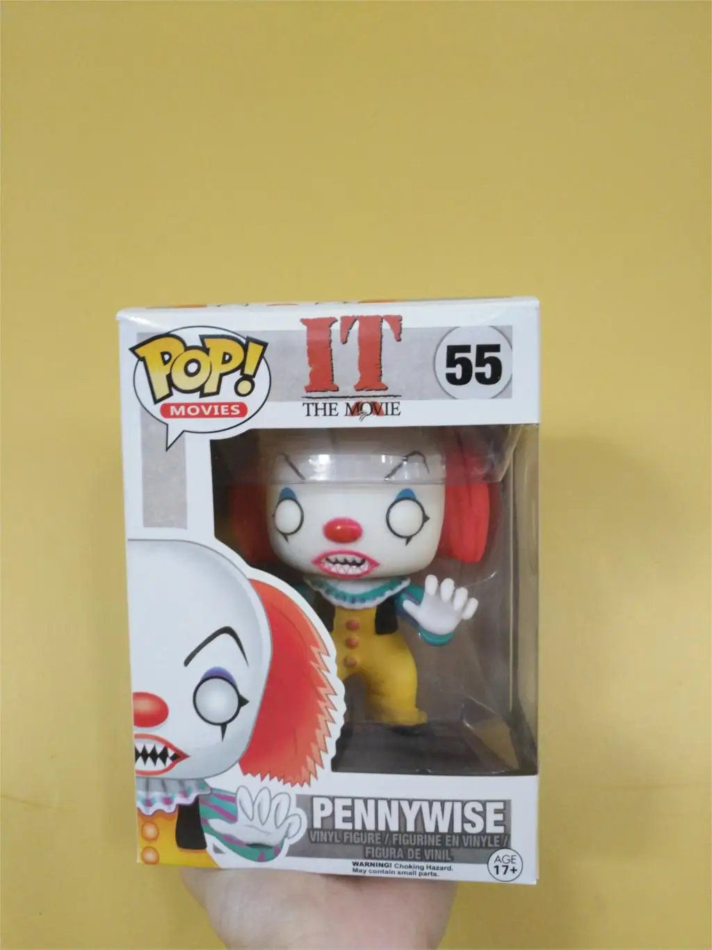 Funko Pop фильм Стивен Кинг это джокер, клоун персонаж PENNYWISE Виниловая фигурка кукол модель игрушки - Цвет: 55 with package