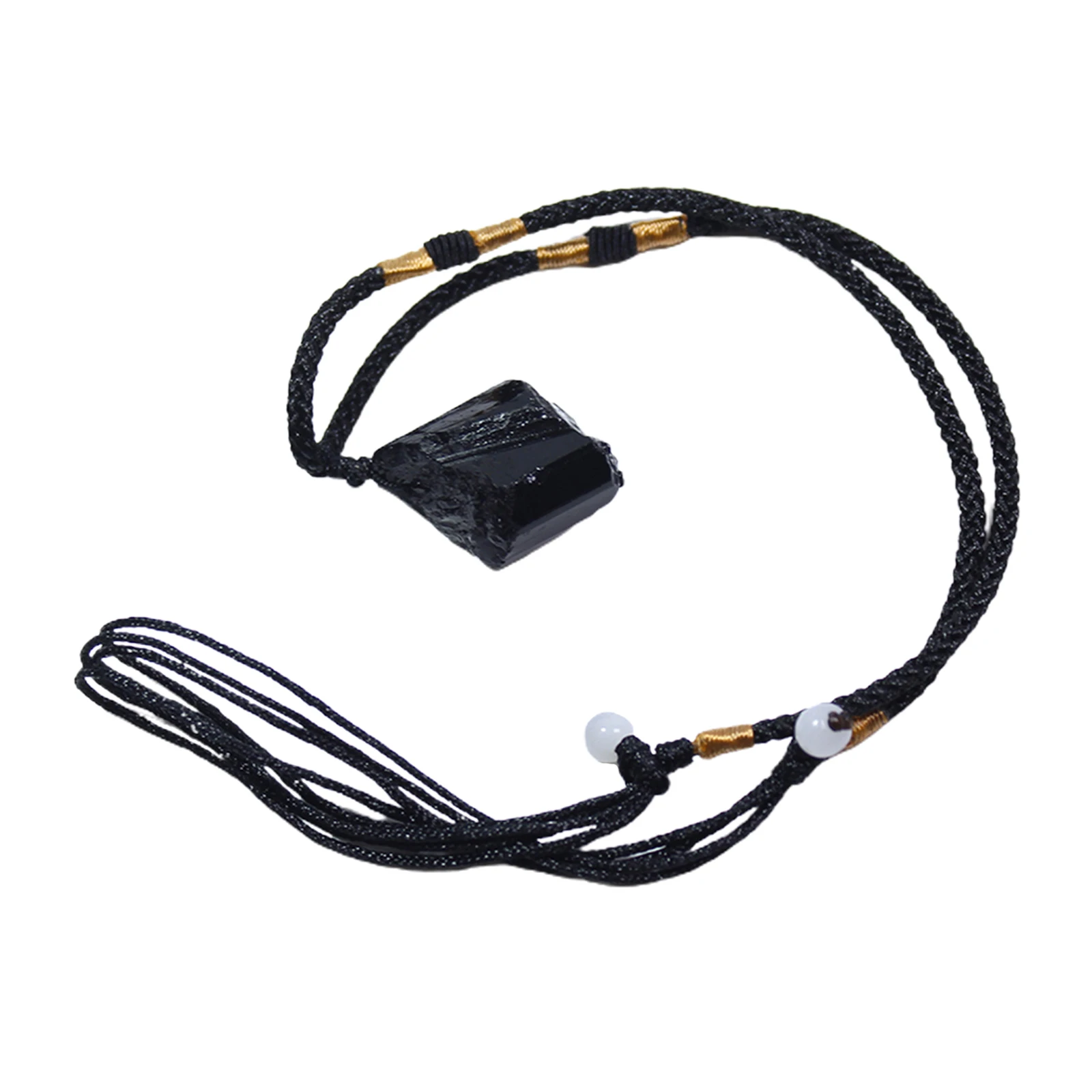 Black Tourmaline Reiki Rough Stones Rod Exclusive Cleansing Home Protection Specimens Pendant Necklace