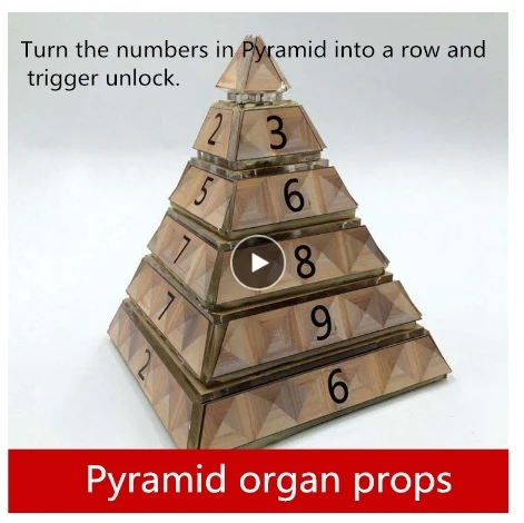 

real life games escape room props Pyramid unlock organ props Suitable for Egyptian pharaohs theme chamber layout