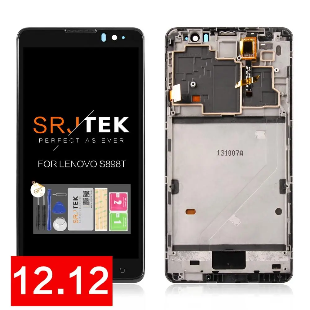 Для lenovo S898T lcd 5,3 дюймов 1280x720 дисплей для lenovo S898T S898 lcd кодирующий преобразователь сенсорного экрана в сборе