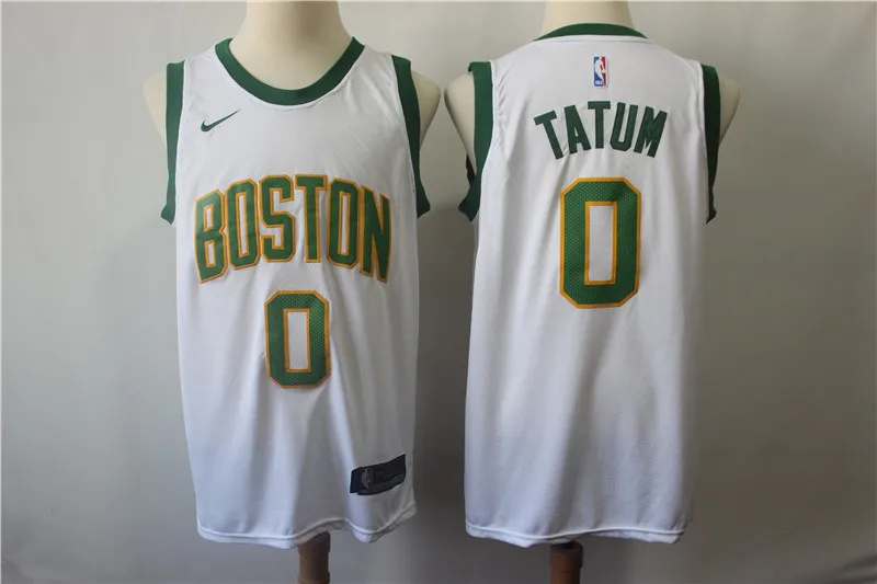 AS PICTURE Мужская футболка Boston Jayson Tatum Celtics green - Цвет: AS PICTURE