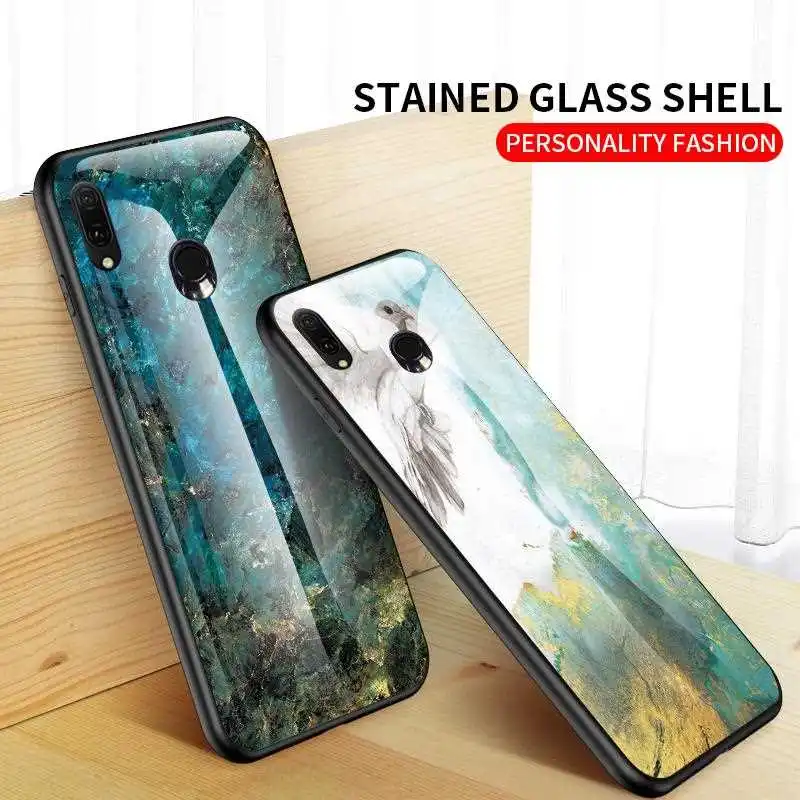 

Joomer Marble Pattern Glass 6.26"For Asus Zenfone Max Pro M2 ZB631KL Case For Zenfone Max Pro M2 ZB631KL Phone Case Cover