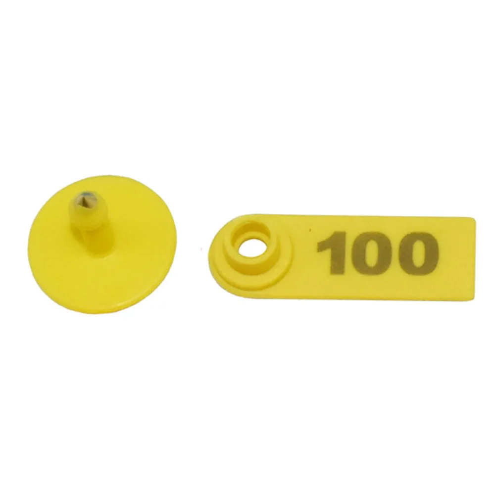 Farm Animal Livestock Supplies Sheep Ear Tag Laser Type Copper Head Earrings 100 Pcs Livestock Ear Tags