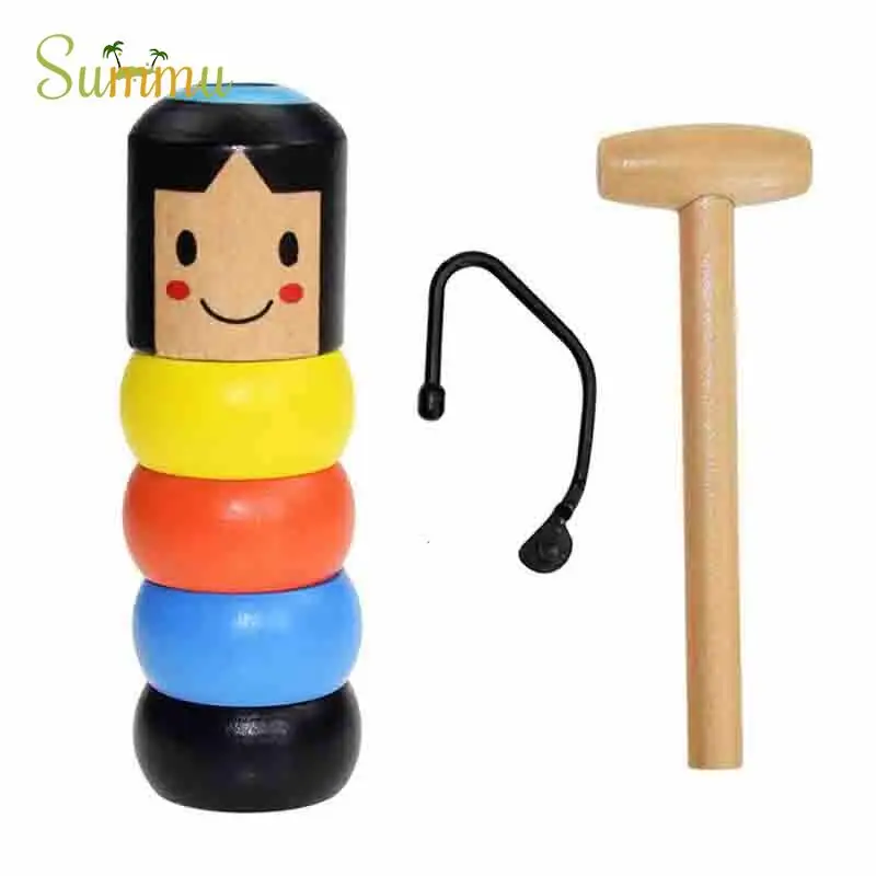 

Wooden people wooden people toy props comedy kids children fun toys accessories gifts