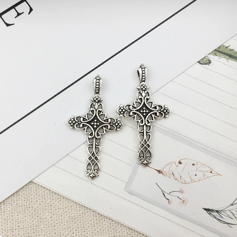 20 шт. крестообразные Подвески мм x 38 DIY ювелирные изделия Кулон Античный