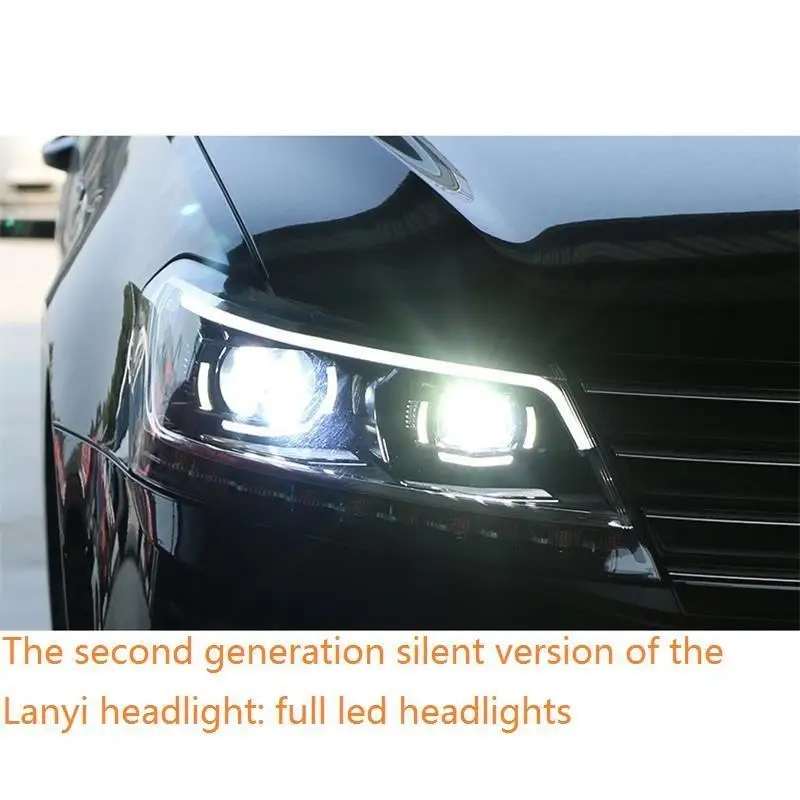 MODEL K Led para Авто дневные ходовые фары внешние автомобильные аксессуары фары автомобильные фары в сборе 15 для Volkswagen Lavida - Цвет: MODEL K