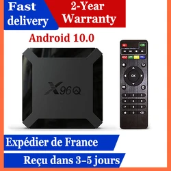 x96q iptv box Smart Android 10.0 tv box Allwinner H313 1G 8G 2G 16G media player x96 q smart ip tv set top box ship from france