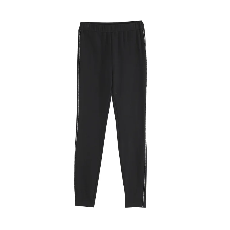 Toyouth Осенние новые черные леггинсы, верхняя одежда, тонкие повседневные штаны, тонкие узкие брюки