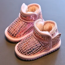 Inverno crianças botas de neve sapatos de bebê da criança sapatos de 1 3 anos de idade casual bebê macio sola grossa botas de bebê sapatos