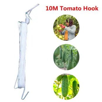 

5pcs Garden Plant Support Tomato Support J Hook Tomato Plant Holder Binder Vegetables Clamp Anti-crush Hooks