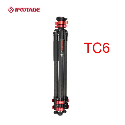 Ifootings gazel series TA5& TC5& TA6& TC6 Профессиональный дорожный штатив из углеродного волокна видео штатив добавить K5 головка для SONY CANON DSLR - Цвет: TC6