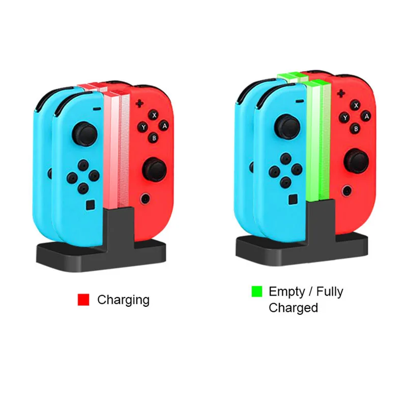 

4 In 1 LED Charging Dock Station Charger For Nintend Switch 4 Joy Con Controllers 4 In 1 Charging Stand For Nintend Switch NS