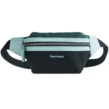 

Women Outdoor Sports Color Block Zipper Crossbody Chest Waist Bag Fanny Pack Gift