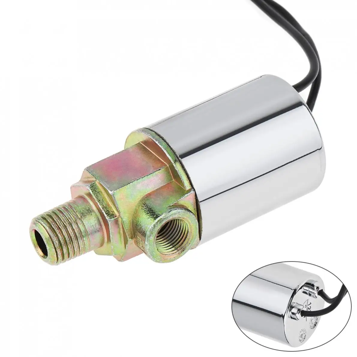 

12V / 24V Air Solenoid Heavy Duty Electric Valve 1/4" NPT for Train Truck Air Horn Kits