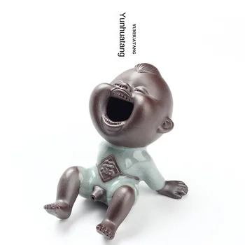 

Clay Pee Tea Ornaments Geware Tea Ornaments Water Spouting Tea Ornaments Tea Set Tea Ceremony Tea Set Mini Tea Set Clay Tea Pet