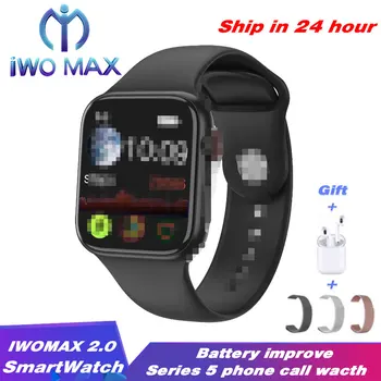 

IWO Max 2.0 Smartwatch Bluetooth Call Series 5 Music Smart Watch Heart Rate Sport Band For IOS Android Phone PK IWO 8 12 IWO 13