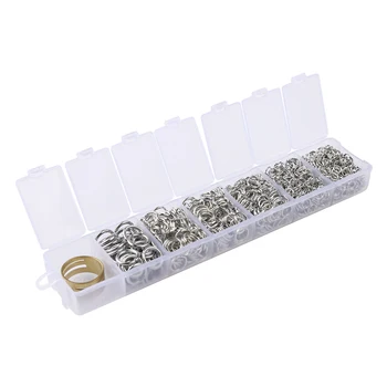 

Handmade Making DIY Jewelry Findings Kit Durable Portable Accessories Jump Rings Mini Supplies 4-10mm Combined Box Parts