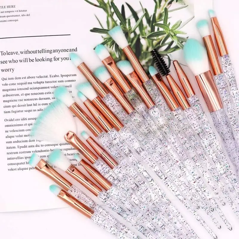 Популярные Цветные Косметические профессиональные кисти с единорогом и