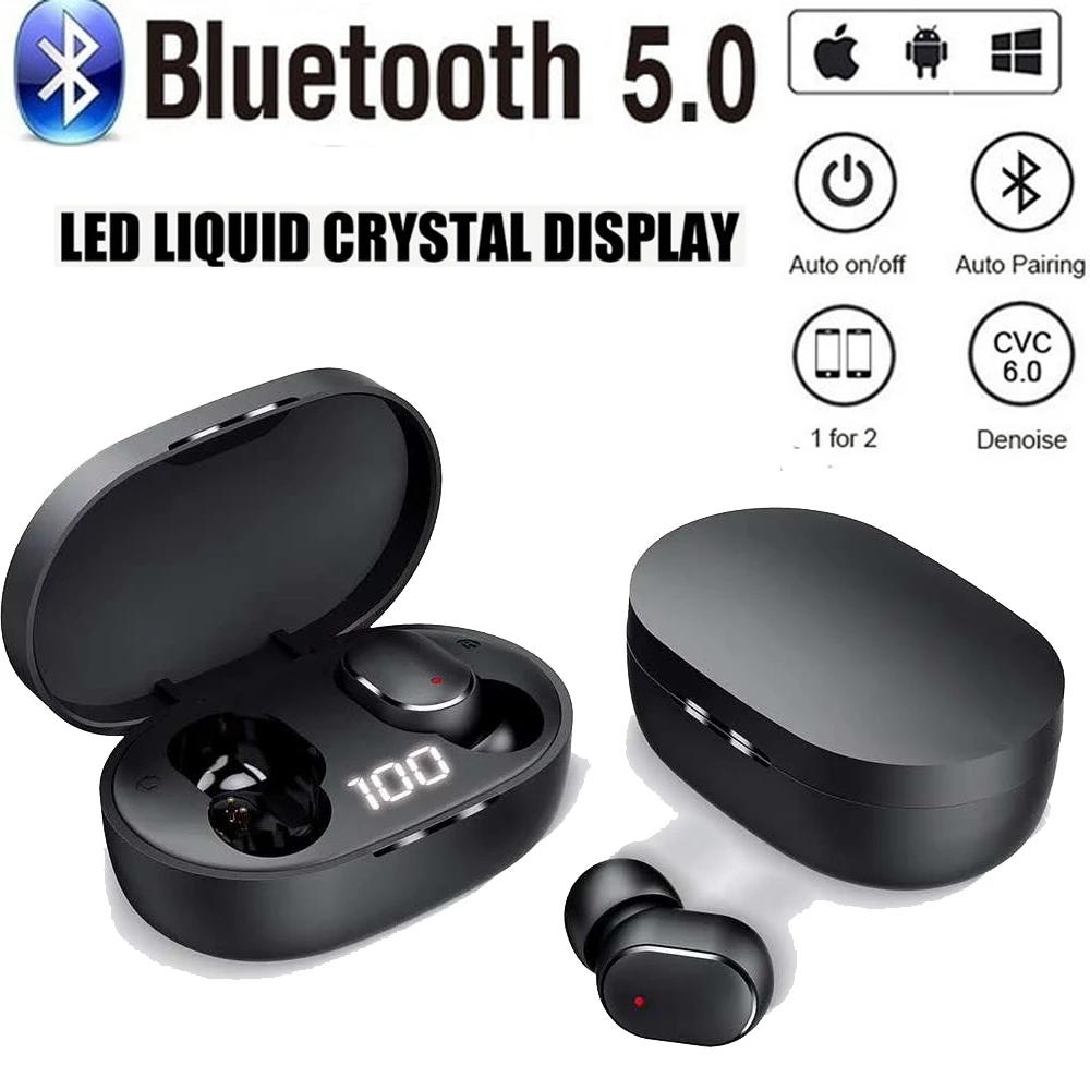 Bluetooth 5 0 TWS наушники Siri Светодиодный дисплей питания бинауральный звонок для Xiaomi