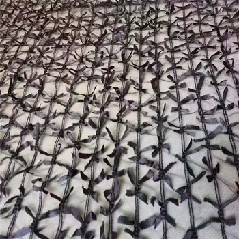 

2019 Embroidery Mesh Tassel Fabric Net Red Celebrity Inspired Women's Dress Costume Tassel Fabric