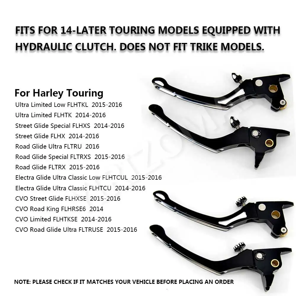 Мотоцикл черный тормозной рычаг сцепления для Harley Touring Street Glide Special FLHXS FLHX FLHTK FLHTCU