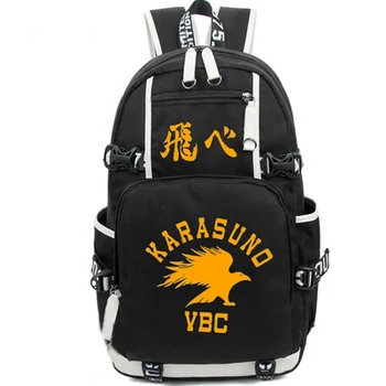 

Haikyuu Cosplay Backpack Canvas Bag Luminous Schoolbag Capacity Casual Travel Mochila