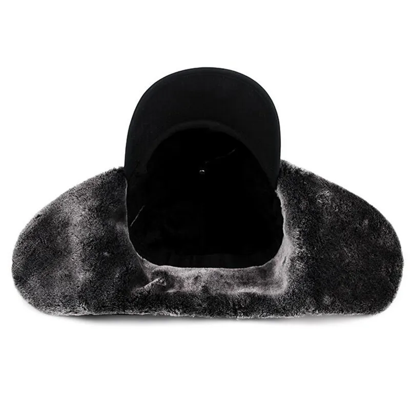 Trend Winter Thermal Bomber Hats Men Women Fashion Ear Protection Face Windproof Ski Cap Velvet Thicken Couple Hat 6