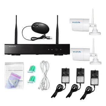 

YUZUN 2 4 8 Channel Wireless Network Camera HD 720P CCTV System WIFI Surveillance Kit Home Security System UK Plug
