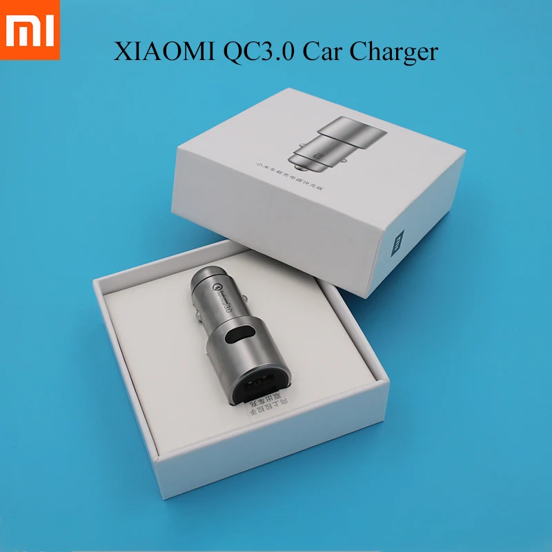 Оригинальное автомобильное зарядное устройство Xiaomi QC3.0 Dual USB быстрая зарядка 5V3A 9V2A 12V1. 5A Max 18 Вт для Xiaomi 9 CC9 9T Pro Redmi note 7 8 pro F1