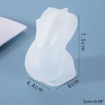 

Resin Crystal Epoxy Mold 3D Rabbit Cute Doll DIY Crafts Casting Silicone Mould