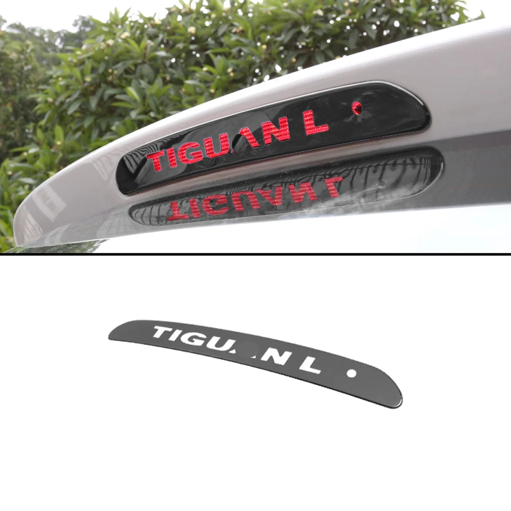

Car high Brake Lights Lamp Decorative Cover Stickers for Tiguan L 2017 2018 2019 Car Styling Accessories Emblem Badge Sticker