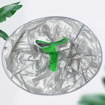 

3D Wai Cloth Hair Dyeing Apron Waterproof Haircut Cloak Hair Styling Cape Haircut Accessory for Home Barber Shop (Grey)