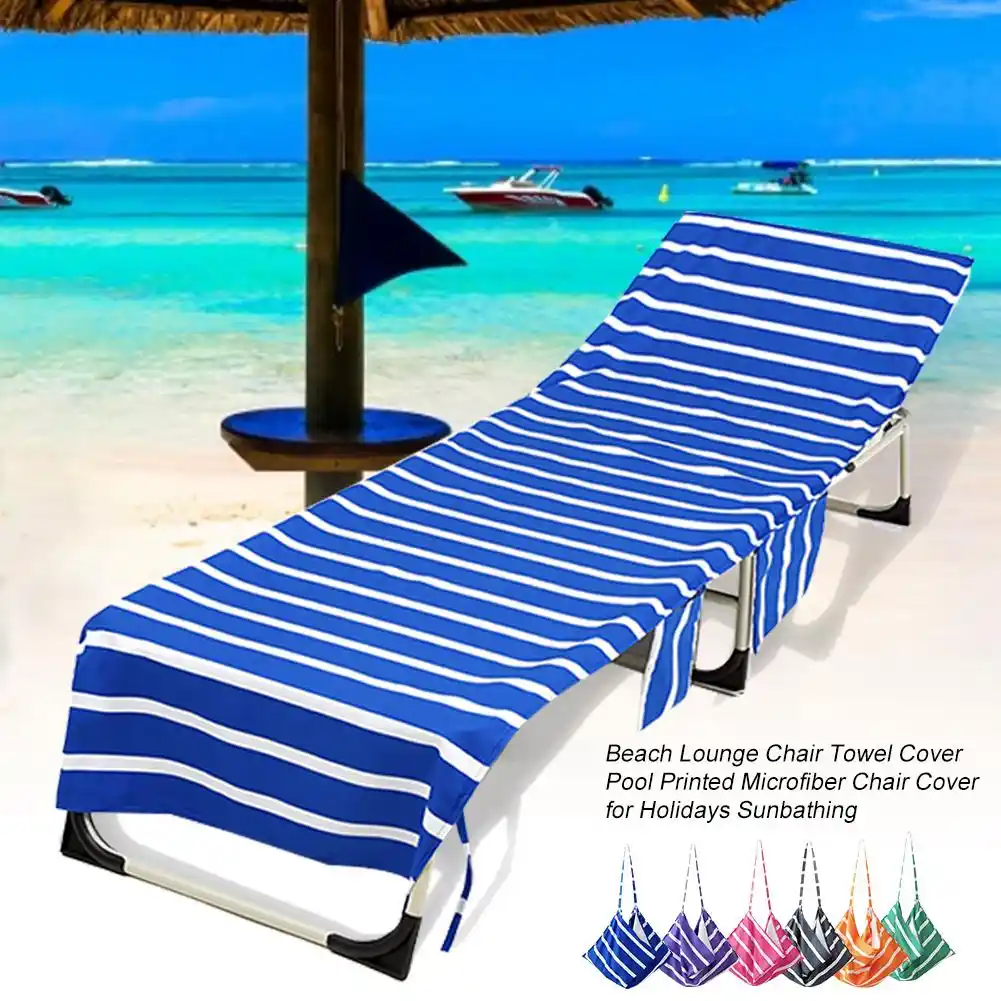 Portable Beach Towels Beach Pool Sun Lounge Chair Cover Bath Towel Bag 2 Pocket Patio Chaise Lounge Chair Covers Outdoor Towel Chair Cover Aliexpress