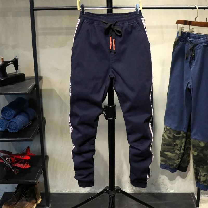 Promotion S-7XL Large Size Pants ManHarem Pants Loose Comfortable Elastic Waist Trousers Classic Hip Hop Biker Punk Causal Daily Clothes