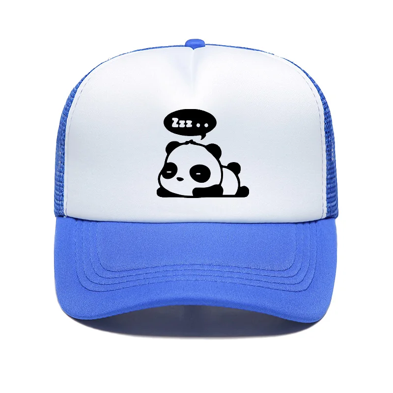 Qi Xin Cat Dozing panda бейсболка Мужская модная мужская повседневная Летняя сетчатая Кепка Солнцезащитная шляпа с буквенным принтом мультяшная Кепка