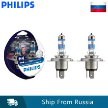 Philips H4 9003 HB2 Racing Vision Автомобильные фары авто галогенная лампа дорожная легальная лампа для ралли+ 150% ярче RU продавец