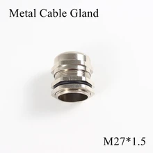 1 шт./лот M27 металлическое уплотнение кабеля IP68 Водонепроницаемый никель Латунный разъем желез для 13-18 мм Электрический провод M27* 1,5 медные скобы