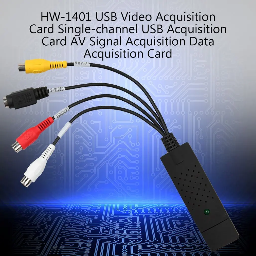 Портативный простой в кепке USB2.0 Захват аудио, видео карта адаптер VHS на DVD видео конвертер захвата для Win7/8/XP/Vista