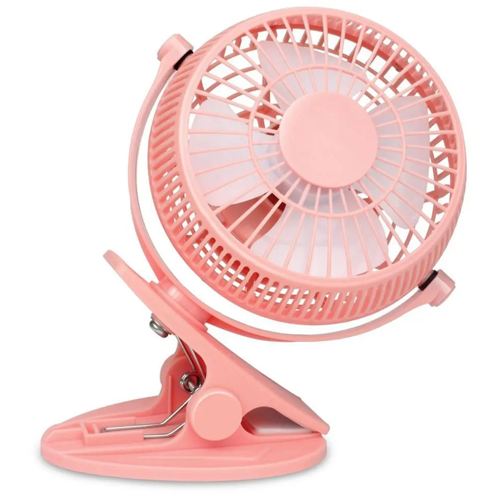 pink 360 Degreen Вращающийся портативный USB Настольный вентилятор электрический настольный компьютер вентилятор с зажимом дизайн Настольный Электрический вентилятор для дома и офиса - Цвет: pink
