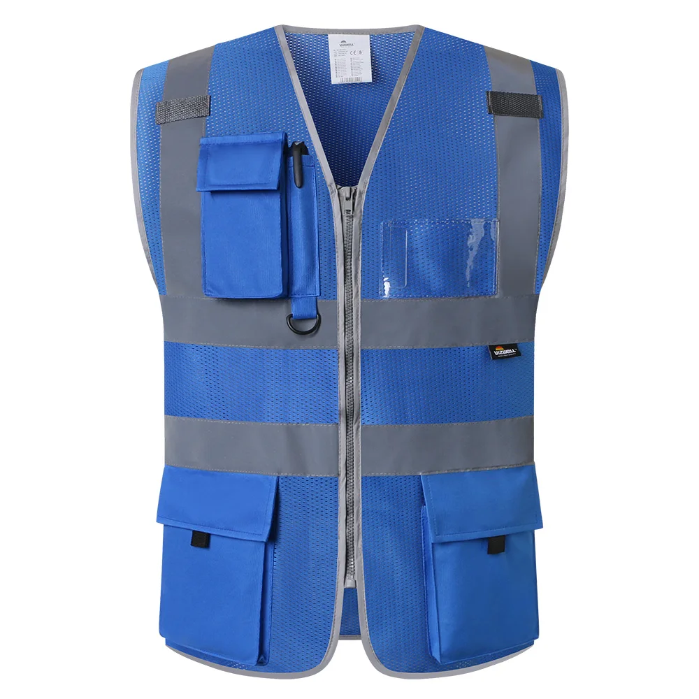 Safety Work Hi Vis T Shirt Vest Hat High Visibility Reflective Pockets Security 