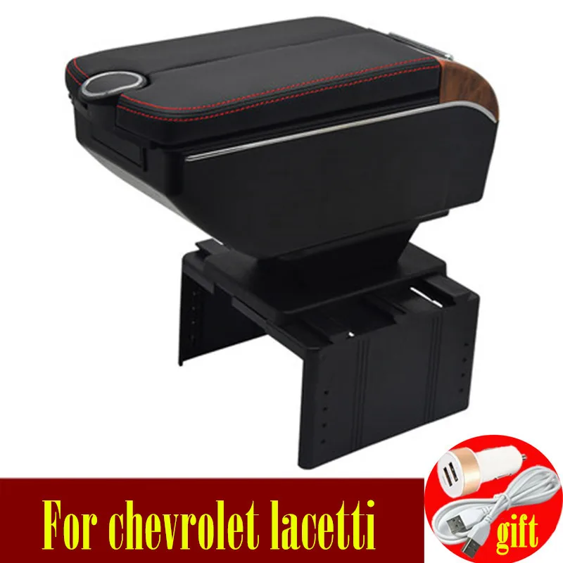 Подлокотник с двумя дверцами для chevrolet lacetti 7usb|Подлокотники| |
