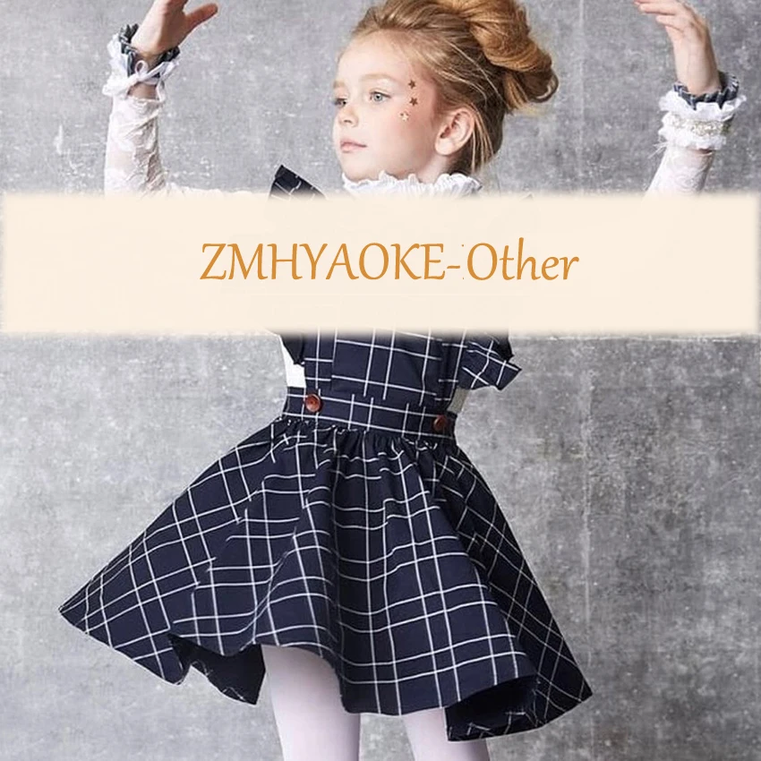 Предварительная ; коллекция года; сезон осень; ZMHYAOKE; Новое поступление; платье для девочек; платье принцессы в клетку; Детские платья для девочек; элегантная одежда для маленьких девочек