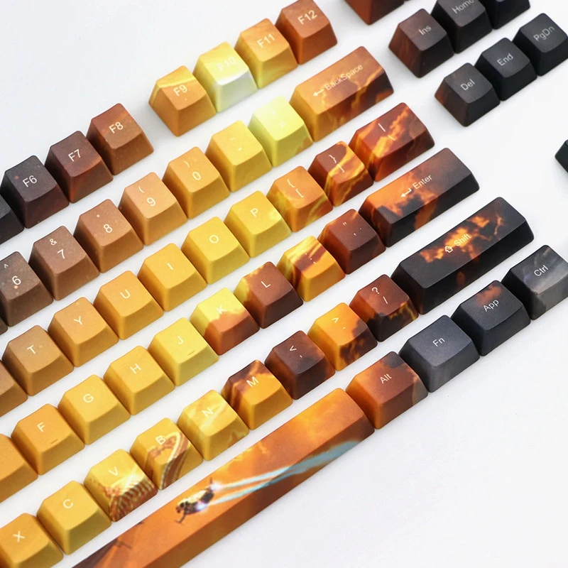 110 шт игровая подсветка Pbt Keycaps полный набор Keycap для Cherry Mx переключатели